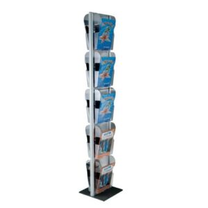 Menhir Tecnostyl A4 aluminium floor display stand with 10