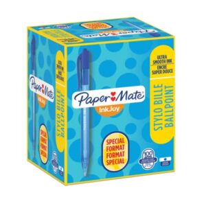 Penna a sfera a scatto Paper Mate Inkjoy 100 RT ULV M 1 mm blu