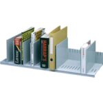 Reggilibri Paperflow con 10 separatori mobili grigio