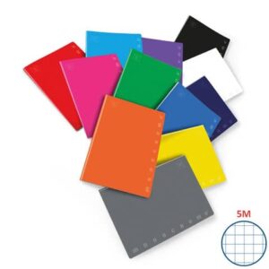 Quaderno 40 fogli Pigna Monocromo A5 5mm assortiti