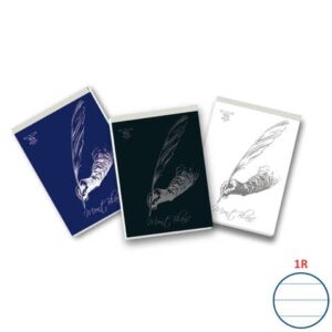 Blocco con punto metallico 70 fogli PIGNA Mont Blanc A4 a righe 1R assortiti