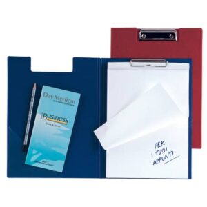 Portablocco doppio con molla Sei Rota Superblock D 21x29,7 cm blu