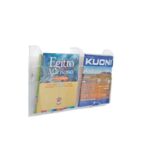Vaschette da parete Ice TECNOSTYL A4 in polistirolo 26x9x33 cm trasparente