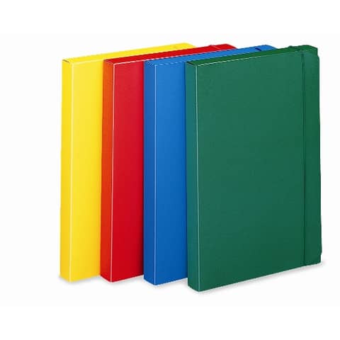 Cartella portaprogetti con elastico LEONARDI 24x35 cm dorso 3 cm verde