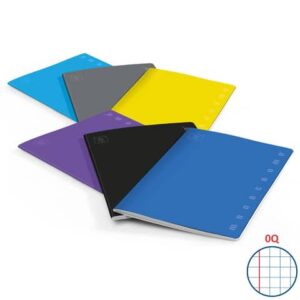 Quaderno 20+1 fogli PIGNA Monocromo A5 - quadretti 0Q con margine assortiti