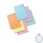 Notebook 42 sheets PIGNA Monochrome Pastel A4 squared 4M assorted