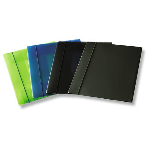 LEONARDI 3-flap folder with multiple creases and elastic closure