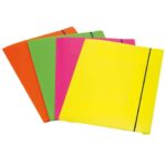 Cartellina a 3 lembi Leonardi cordonatura multipla con elastico A4