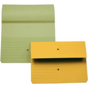 Cartelline con tasca 4Mat A4 in carta woodstock 225 g/m² dorso 3 cm verde