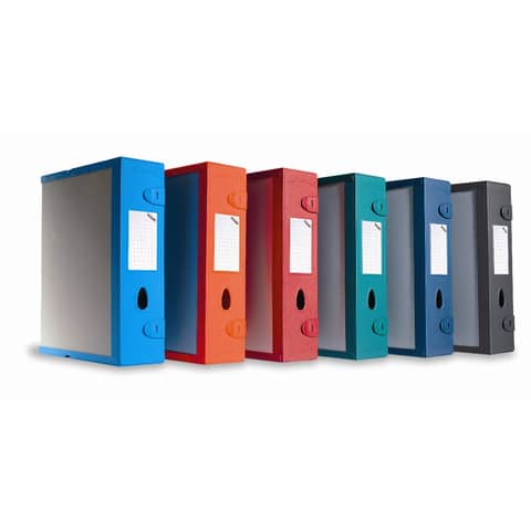 Scatola archivio LEONARDI Combi Box E500 dorso 9 cm blu navy - 29,8x36,2 cm