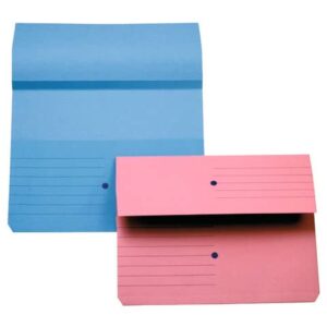 Cartelline con tasca 4Mat A4 in carta woodstock 225 g/m² dorso 3 cm rosa