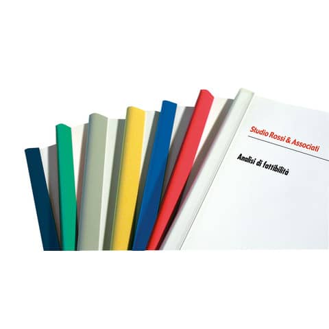Dorsi plastici Leonardi per rilegatura senza macchine 29,7 cm diam.3 mm blu