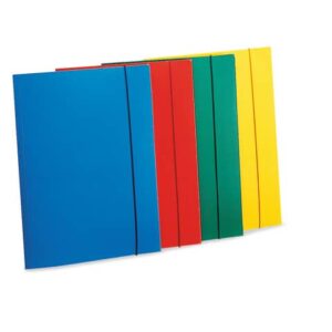 Cartellina a 3 lembi LEONARDI cordonatura multipla e chiusura con
