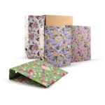 2-ring binder with case PIGNA Nature Flowers with 8 cm spine