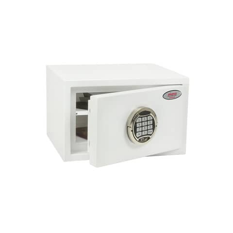 Safe Phoenix white - Ral 9003 with electronic lock. 7 lt.
