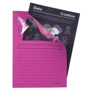 Cartelline con finestra Exacompta Forever® A4 cartoncino 120 g/m² fucsia