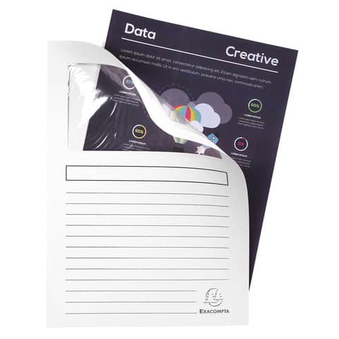 Cartelline con finestra Exacompta Forever® A4 cartoncino 120 g/m² bianco