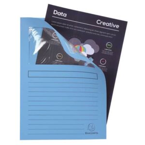 Cartelline con finestra Exacompta Forever® A4 cartoncino 120 g/m² azzurro