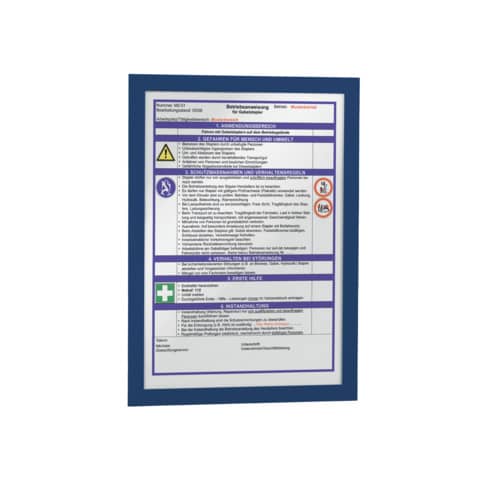 Durable Duraframe® A4 display frame 236x323 blue