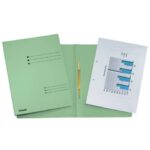 Esselte Rapid File Needle Folders 29.5x32 cm green