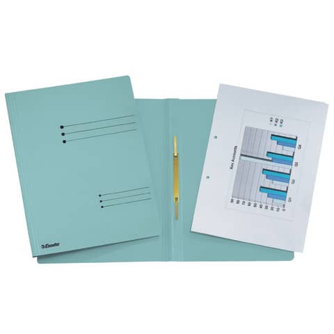 Cartelline ad aghi Esselte Rapid File 29,5x32 cm azzurro