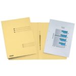 Cartelline ad aghi Esselte Rapid File 29,5x32 cm giallo