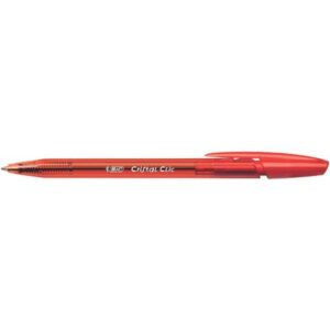 Penna a sfera a scatto BIC Cristal Clic M 1 mm rosso