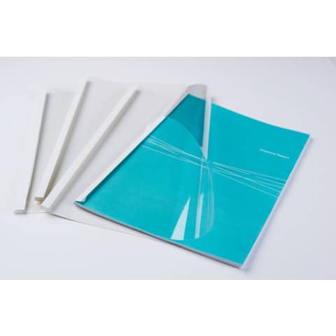 Termocopertina trasparente A4 per rilegatura termica in PVC - 150 gr/mq -