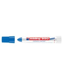 Marcatore a cera edding 950 punta conica 10 mm blu