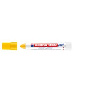 Marcatore a cera edding 950 punta conica 10 mm giallo