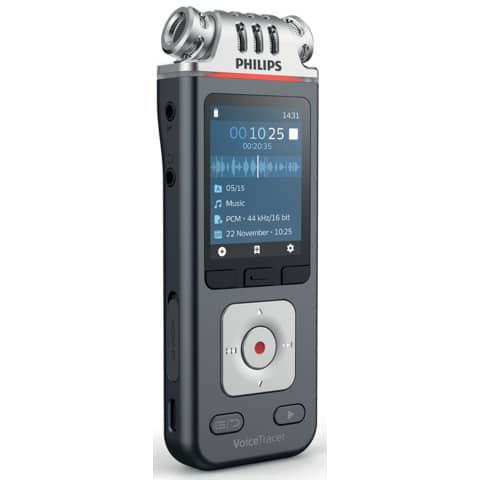 Registratore vocale digitale PHILIPS VoiceTracer 6110 antracite