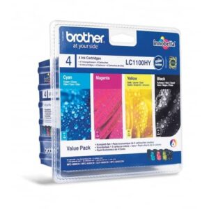 Cartucce inkjet alta resa blister 1100 Brother nero+ciano+magenta+giallo