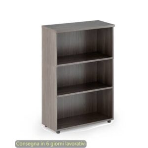 Mobile a giorno medio frassino toscano 80x35xH.120 cm con 2 ripiani regolabili