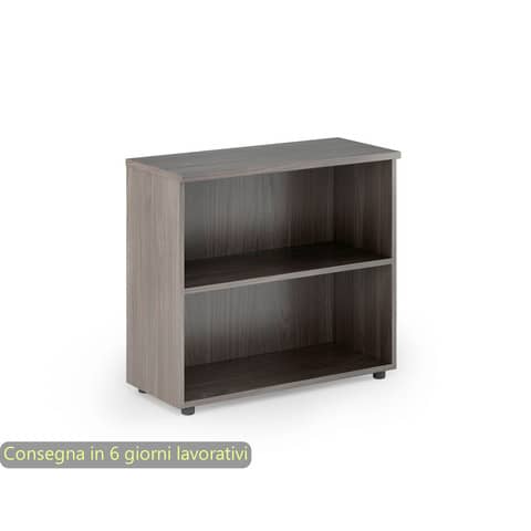 Mobile a giorno basso frassino toscano 80x35xH.72 cm con 1 ripiano regolabile