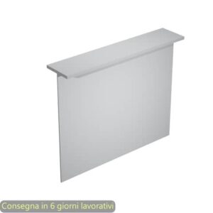 Sopralzo reception lineare grigio 140x30xH.115 cm per scrivania linea