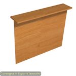 Sopralzo reception lineare noce chiaro 140x30xH.115 cm per scrivania linea