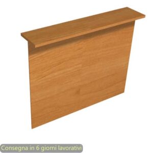 Sopralzo reception lineare noce chiaro 140x30xH.115 cm per scrivania linea