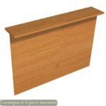 Sopralzo reception lineare noce chiaro 160x30xH.115 cm per scrivania linea