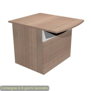 Bancone reception basso per disabili ciliegio arabis 80x97,5xH.72 cm in