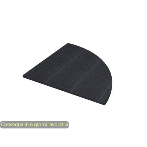 Raccordo a 90° per scrivanie Artexport Presto 80x80 cm nero venato frassino