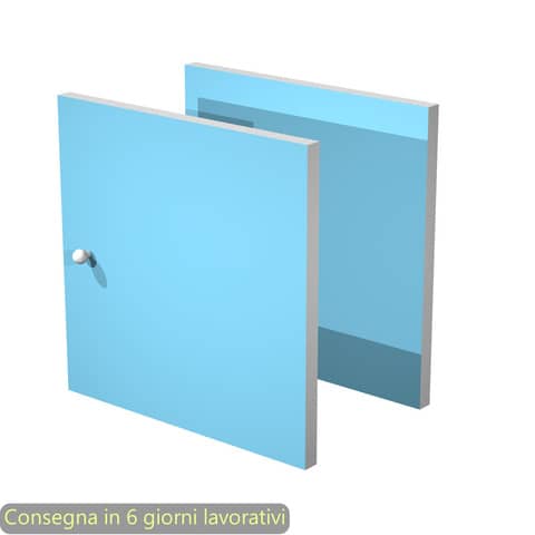 Coppia di antine azzurro per libreria componibile Maxicolor Artexport -