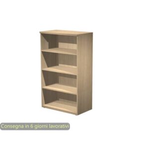 Mobile a giorno medio rovere 80x46xH.136 cm con 3 ripiani linea