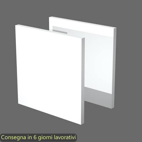 Coppia di dietri bianchi per libreria componibile Maxicolor Artexport -