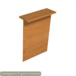 Sopralzo reception lineare noce chiaro 80x30xH.115 cm per scrivania linea