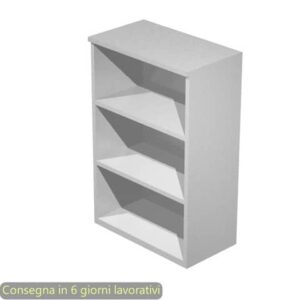 EC - Mobile a giorno medio grigio 80x44xH.120 cm con 2 ripiani regolabili