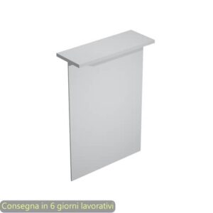 Sopralzo reception lineare grigio 80x30xH.115 cm per scrivania linea