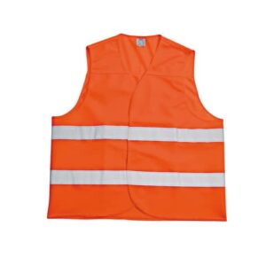 Gilet catarifrangente Iternet poliestere 125 gr/mq arancio fluo