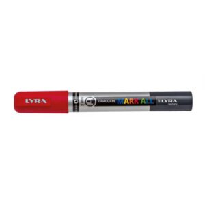 Marcatore a tempera LYRA Graduate Mark All punta tonda 2 mm rosso