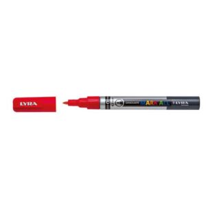Marcatore a tempera LYRA Graduate Mark All punta tonda 0,7 mm rosso