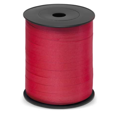Nastro da regalo in rocchetto Brizzolari 10 mm x 250 mt rosso opaco